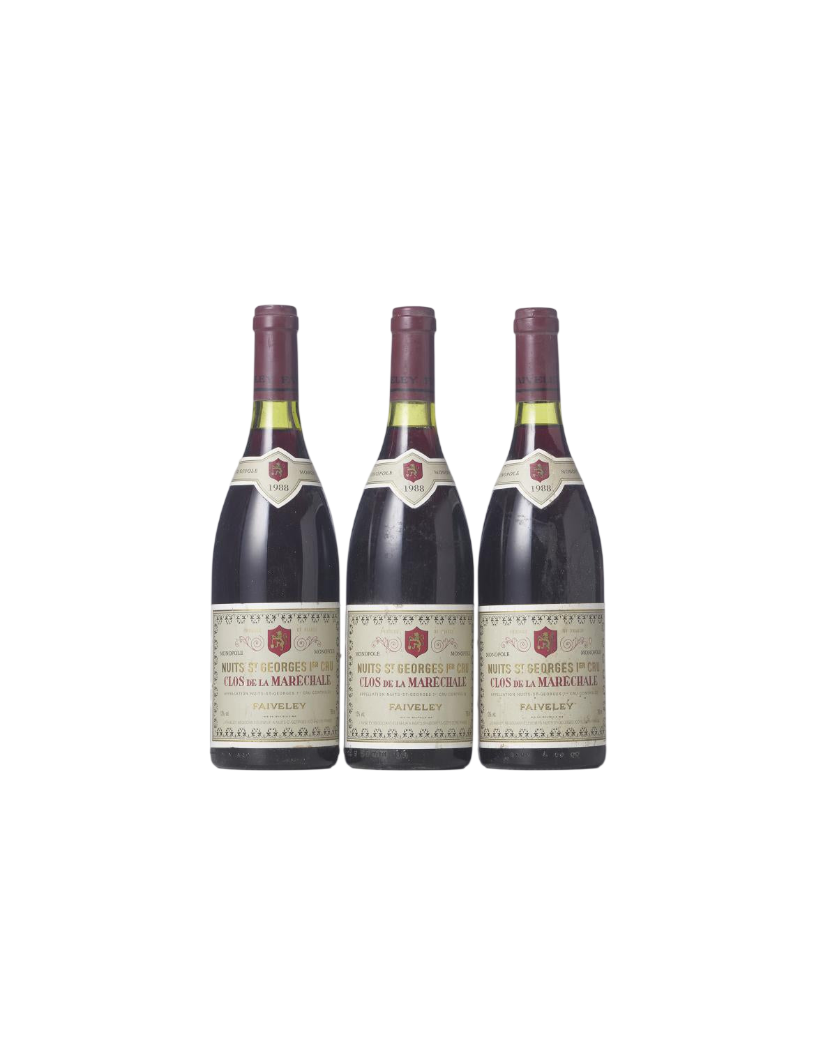 NUITS-SAINT-GEORGES CLOS DE LA MARECHALE , Faiveley, 1988, 3 Flaschen