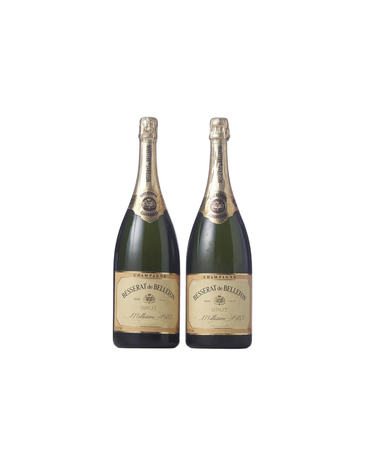 CHAMPAGNE BRUT, 1985, Besserat de Bellefon, 2 Magnumflaschen